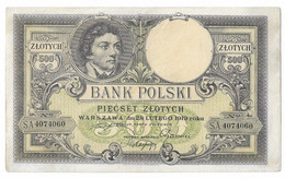 500 Zlotych,Bank Polski,1919 (1924),Polen,XF - Poland