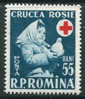 ROMANIA 1957 Red Cross MNH / **.  Michel 1665 - Unused Stamps