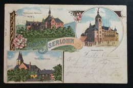 AK Litho Gruss Aus ISERLOHN Alexanderhöhe, Krankenhaus Bethanien, Obere Stadtkirche Gestempelt Iserlohn 1900 Und Hückesw - Iserlohn