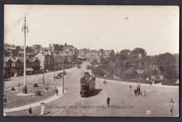 Vintage Postcard The Square From Empress Hotel Bournemouth Tram Street Scene - Bournemouth (until 1972)