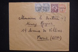 ALEXANDRIE - Types Blancs Et Mouchon Surchargés Sur Enveloppe D'Alexandrie Pour Paris - L 128082 - Storia Postale