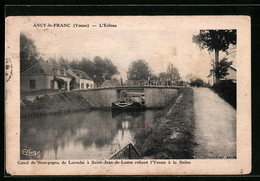 CPA Ancy-le-Franc, L'Ecluse, Canal De Bourgogne De Laroche - Ancy Le Franc