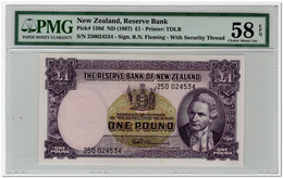 NEW ZEALAND,1 POUND,1967,P.159d,AU,PMG 58 - Nieuw-Zeeland