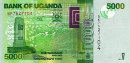 Uganda (BOU) 5000 Shillings 2017 UNC Cat No. P-51e / UG156e - Uganda