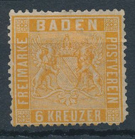 1860. Baden - Postfris