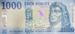 Hungary 1000 Forint 2018 VF-EXF P-203b "free Shipping Via Regular Air Mail (buyer Risk Only)" - Hungary