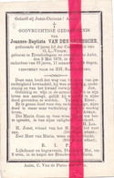 DP  Devotie Doodsprentje - Joannes Baptista Van Den Driessche - Erembodegem 1796 - Aalst 1879 - Todesanzeige