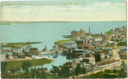 Saint John; View From Rockwood Park Showing Courtney Bay - Circulated. (Valentine's) - St. John