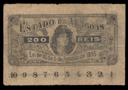 BRAZIL 1895 . ESTADO DE ALAGOAS. 200 Reis, S472. - Brazil