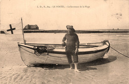 Le Portel * Le Sauveteur De La Plage * Sauveteur En Mer Snsm Canot De Sauvetage - Le Portel