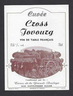 Etiquette De Vin De Table  -  Cross Jovoury - Thème ?  -  La Grande Boulaye à Saint Pierre Eglise (50) - Sonstige & Ohne Zuordnung