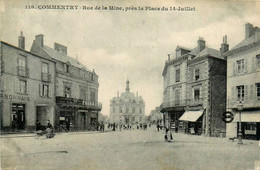 Commentry * La Rue De La Mine * Près La Place Du 14 Juillet Pharmacie * Commerces Magasins - Commentry