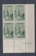 MONACO - N° 277 - Bloc De 4 COIN DATE - NEUF SANS CHARNIERE - 12/11/48 - Neufs