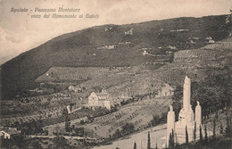 Spoleto Panorama Monteluco Visto Dal Monumento Ai Gaduti 1930 - Sonstige & Ohne Zuordnung