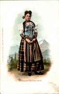 Cpa Couleur Les Costumes Suisses Costume Unterwalden ( Nid Dem Wald ) N°18 Cpa Couleur Dos Non Divisé En B.Etat - Autres & Non Classés