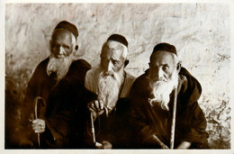 Judaica * Carte Photo * Trois Juifs Centenaires * Jews Judaisme Juif Israélite Jew Jewish Jud Juden - Jodendom