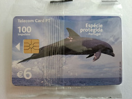 PORTUGAL   CHIPCARD  € 6,-  DELPHIN/ DOLFIJN / GOLFINHO      MINT IN WRAPPER      **10538** - Portugal