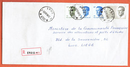 M - Recommandé - Halte Relais Engis 2 - 1986 - 50A - PP Engis 1 - Postmarks With Stars
