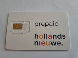 NETHERLANDS  GSM CARD PROVIDER  HOLLANDS NIEUWE    MINT   ** 10550** - [3] Sim Cards, Prepaid & Refills