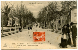 Cahors - Boulevard Gambetta Vers Le Pont Louis-Philippe - Le Lot Illustré - Voir Scan - Cahors