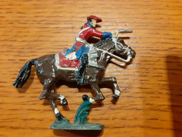 SOLDAT De PLOMB Ancien CAVALIER 60 Mm - Zinnsoldaten