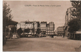 LA CORUNA - PASEO DE MENDEZ NUNEZ Y CANTON GRANDE - La Coruña