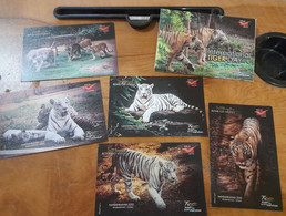 India 2022 Nandankanan Zoological Park , International Tiger Day,  5 Postcards Pack Set + Case , MNH(**) Inde Indien - Storia Postale