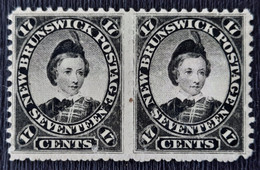 Canada Nouveau-Brunswick 1860/63 N°9 En Paire *TB Cote 110€ - Nuevos