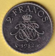 Monaco - 2 Francs 1982 - Prince Rainier III - 1960-2001 New Francs