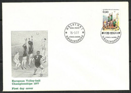Finland 1977 Mi 814 FDC  (FDC ZE3 FNL814) - Volley-Ball