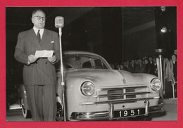 BELLE REPRODUCTION D'APRES UNE PHOTO ORIGINALE - RENAULT FRÉGATE 1951 - Auto's