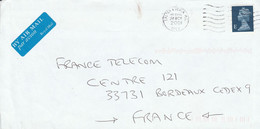 GB SEUL SUR LETTRE AVION POUR LA FRANCE 2001 - Covers & Documents