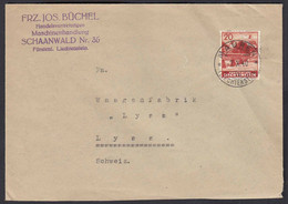 Liechtenstein 1940 Bedarfs-Brief Schaanwald In Die Schweiz    (22738 - Unclassified