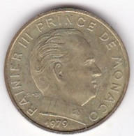Monaco. 10 Centimes 1979 Rainier III. Cupro-Aluminium - 1960-2001 New Francs