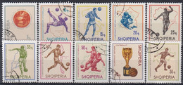 ALBANIA 1036-1045,used,football - 1966 – England