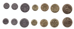 Ukraine - 1 2 5 10 25 50 Kopecks 1 Hryvna 2012 - 2016 UNC Set 7 Coins Lemberg-Zp - Ukraine