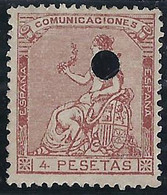 ESPAÑA 1873 - Edifil #139T Telegrafos - Sin Goma (*) - Ongebruikt