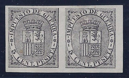 ESPAÑA 1873 - Edifil #141s - Sin Goma (*) - Pareja Sin Dentar - Ongebruikt