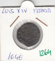 CR1264 MONEDA FRANCIA LUIS XIV 1646 10 - Autres & Non Classés