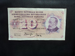 SUISSE : 10 FRANKEN   26.10.1961   P 45g   Signature 41    TTB * - Suiza