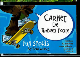 N° Prifix : Carnet N° 15  Fun Sports     ( état: **)  à La Faciale - Booklets