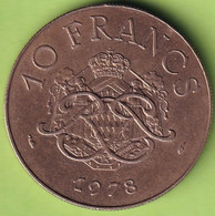 Monaco - 10 Francs 1978 - Prince Rainier III - 1960-2001 New Francs