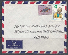 Ca0624  ZAIRE, Fish And Year Of Child Stamps On Kolwezi Cover To Germany - Usados
