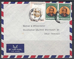 Ca0637  ZAIRE 1981,  Einstein And Mobutu Stamps On Kisangani Cover To Germany - Usati
