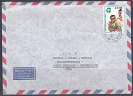 Ca0638 ZAIRE 1978, Year Of The Child Stamp On Kinshasa 24 Cover To Germany - Gebruikt