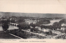 CPA - 27 - VERNON - Vue Panoramique Et La Seine - Edit F Fautret - Vernon