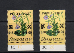 GUYANA - 1981- PARCELS POST $15 AND $20  MINT NEVER HINGED, SG CAT £20 - Guyana (1966-...)