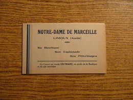 Notre Dame De Marceille - Limoux (11) - Carnet De 8 Timbres  -Voir Détails Sur Photos - Cinderellas