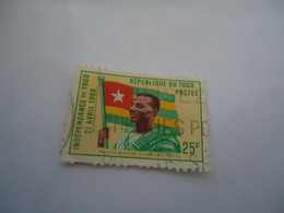 TOGO    USED STAMPS  FLAGS  SLOGAN - Togo (1960-...)