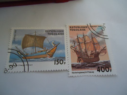 TOGO    USED STAMPS BOATS  SHIPS - Togo (1960-...)